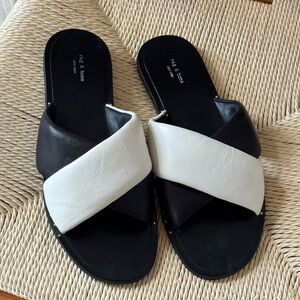 Rag & Bone Two-Tone Black and White Sandals
